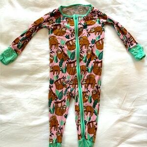 Little Sleepies Sloth Zippy Jammies - 6-12 months